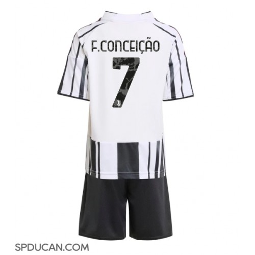 Dječji Nogometni Dres Juventus Francisco Conceicao #7 Domaci 2025-26 Kratak Rukav (+ Kratke hlače)